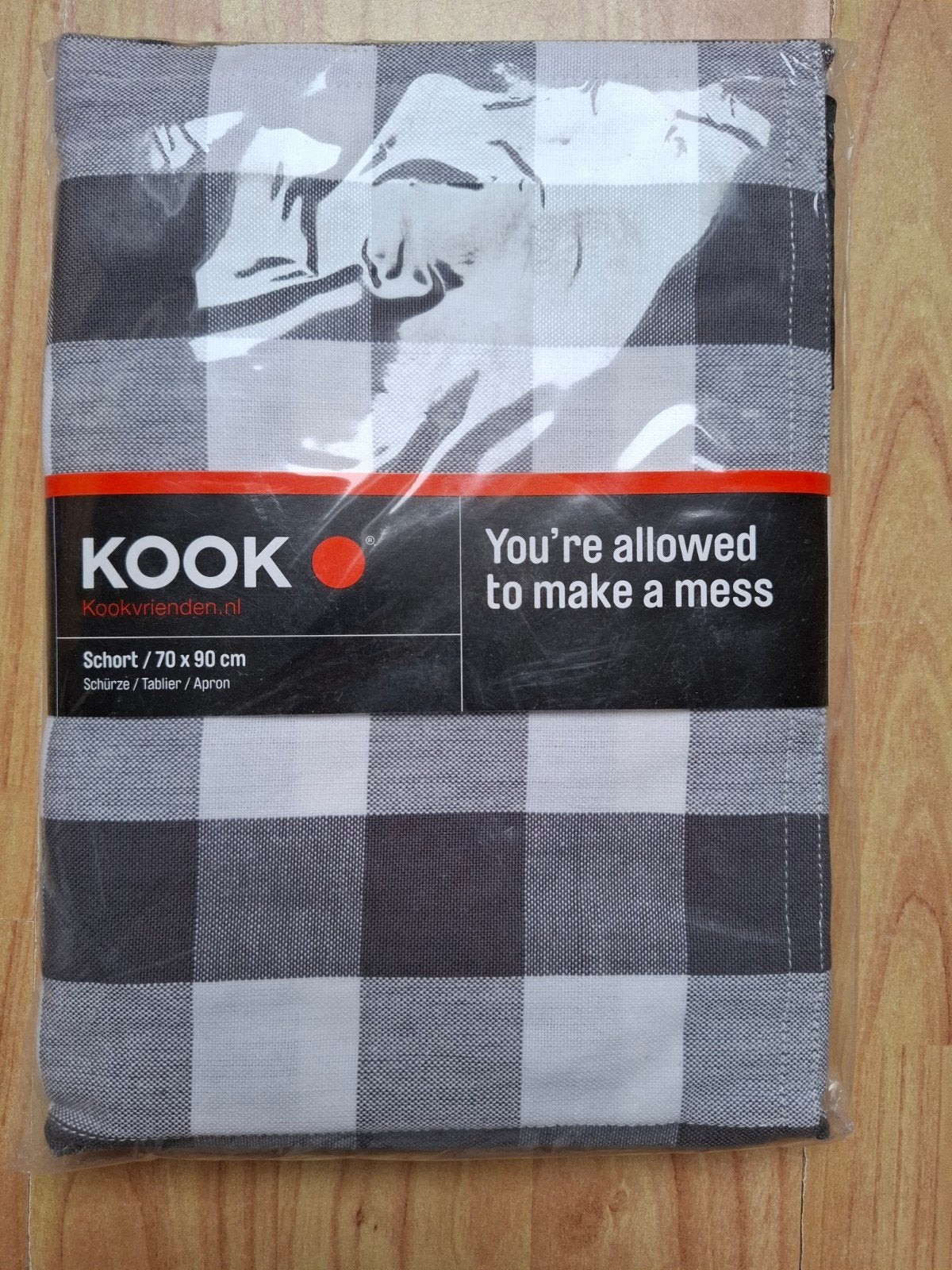 kookschort NIEUW, Nieuw, Ophalen of Verzenden, Grijs, Schort