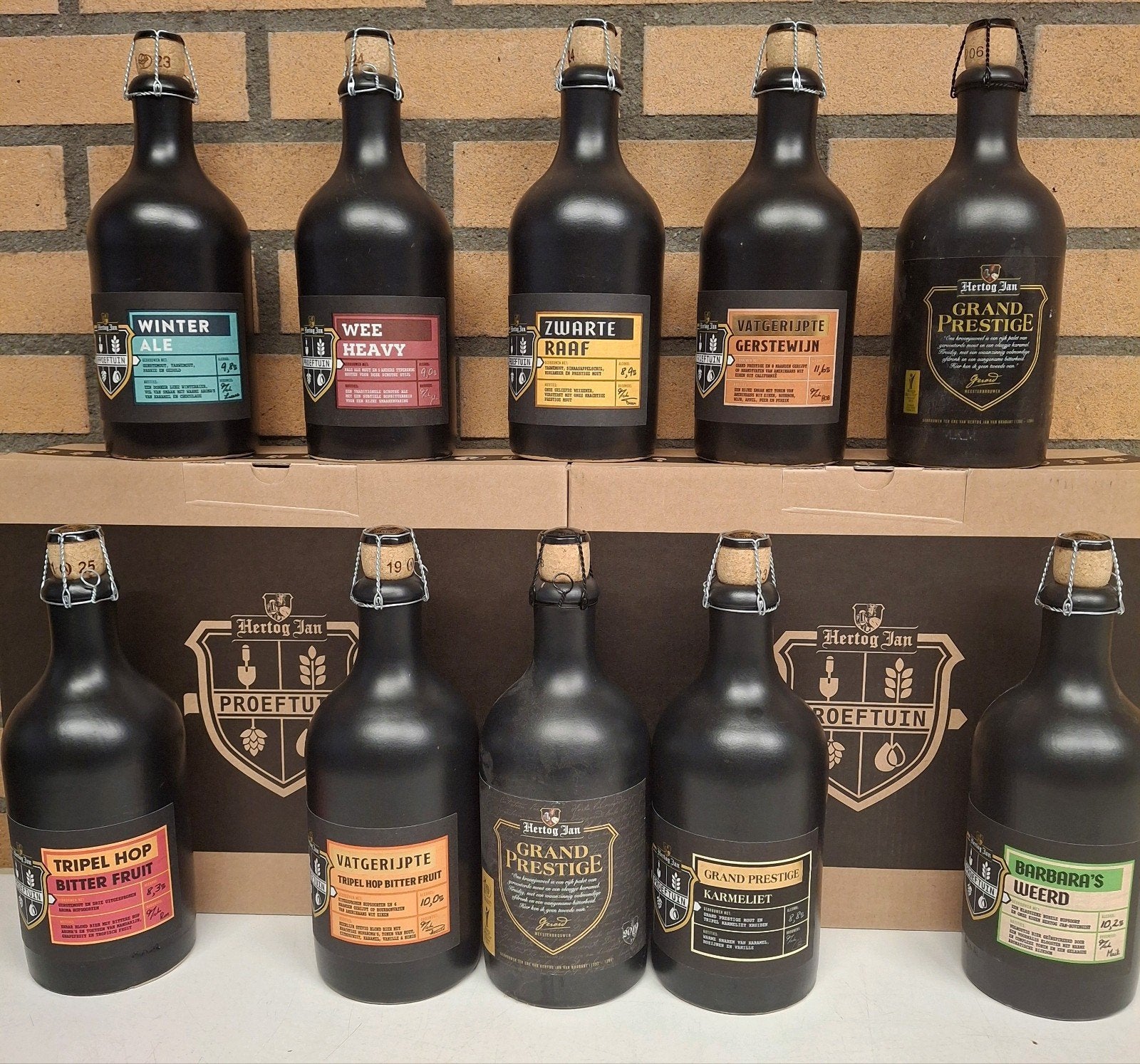 Vaderdagtip! Hertog Jan Proeftuin / gerijpte Grand Prestige, Verzamelen, Biermerken, Ophalen of Verzenden, Nieuw, Flesje(s), Hertog Jan