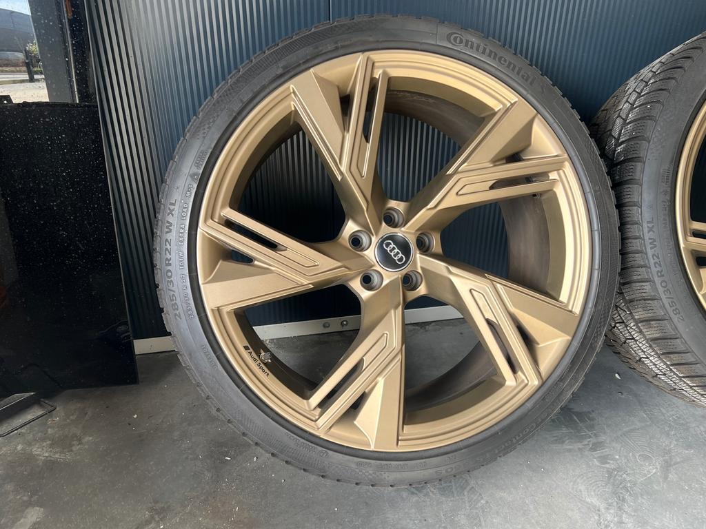 Audi RS6/ RS7 velgen 22 inch met winterbanden, Auto-onderdelen, Banden en Velgen, Ophalen, Gebruikt, 285 mm, Banden en Velgen