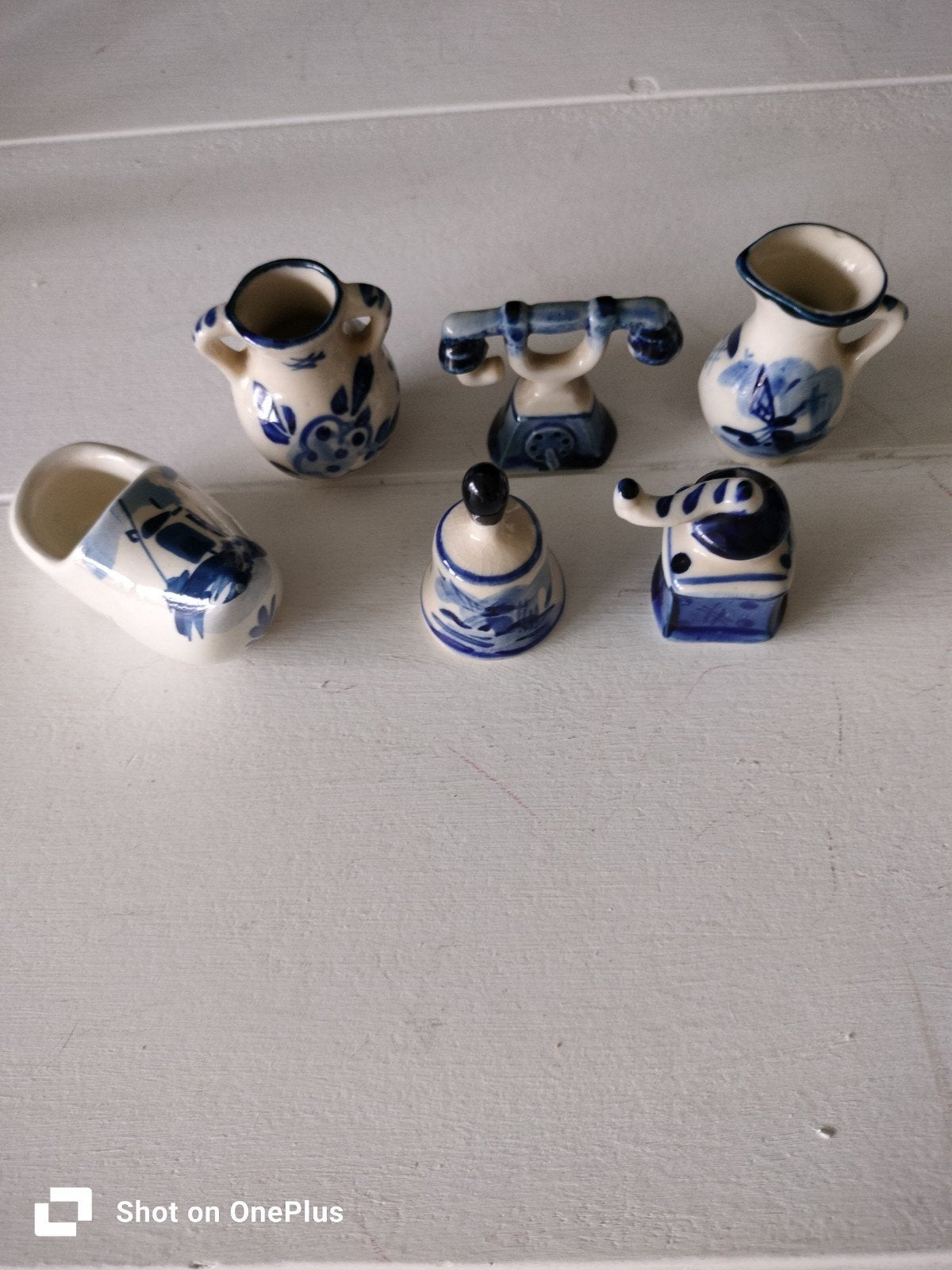 letterbak Delfts blauw miniatuur setje., Ophalen of Verzenden