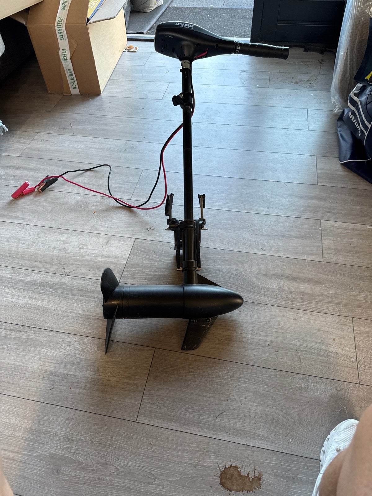 Amarew Marine elektrische buitenboordmotor, Watersport en Boten, Ophalen, Minder dan 5 pk, Elektrisch, Zo goed als nieuw