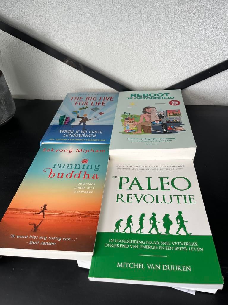 4 boeken: Gezondheid, Paleo, Hardlopen, Levenswensen, Ophalen of Verzenden, Gelezen, Gezondheid en Conditie