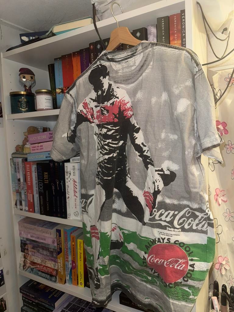 Vintage cocoa cola world cup t-shirt 1994, Ophalen of Verzenden, Gedragen, Maat 56/58 (XL)