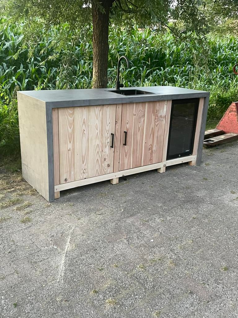 Uniek douglas buitenkeukens, Tuin en Terras, Buitenkeukens, Ophalen, Nieuw, Houtskool, Inbouw