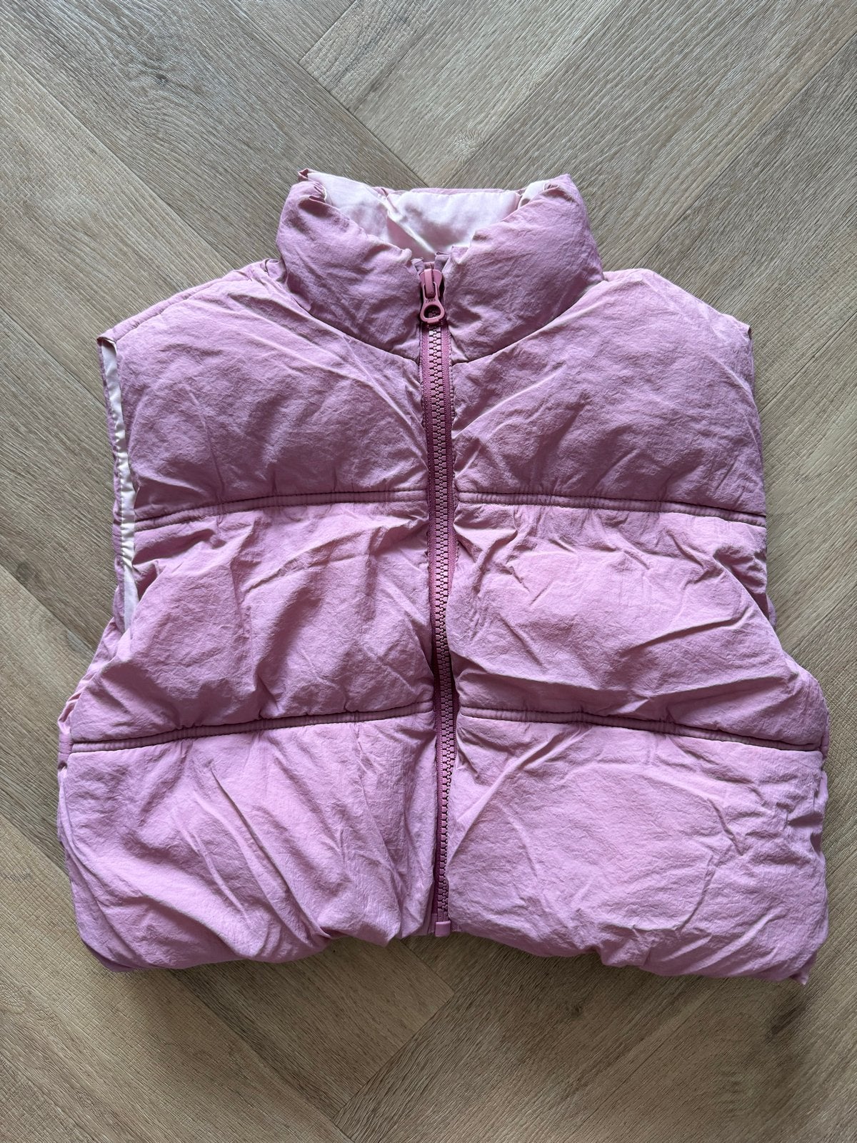 Roze Crop Bodywarmer Maat 152 (11/12 jaar), Ophalen of Verzenden, Zo goed als nieuw, Meisje