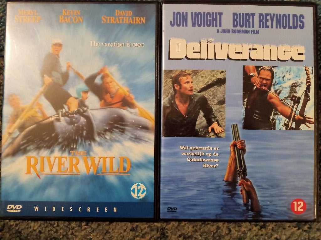 The River Wild en Deliverance - Avontuurlijke Thrillers, Cd's en Dvd's, Vanaf 12 jaar, Ophalen of Verzenden, Zo goed als nieuw