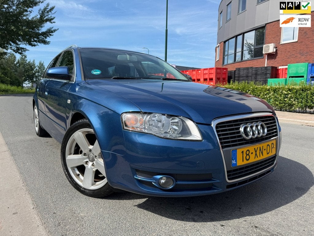 Audi A4 Avant 2.0 Advance bj 2007 AIRCO/CRUISE/18 INCH/ORG N, Auto's, Voorwielaandrijving, Gebruikt, Zwart, 4 cilinders