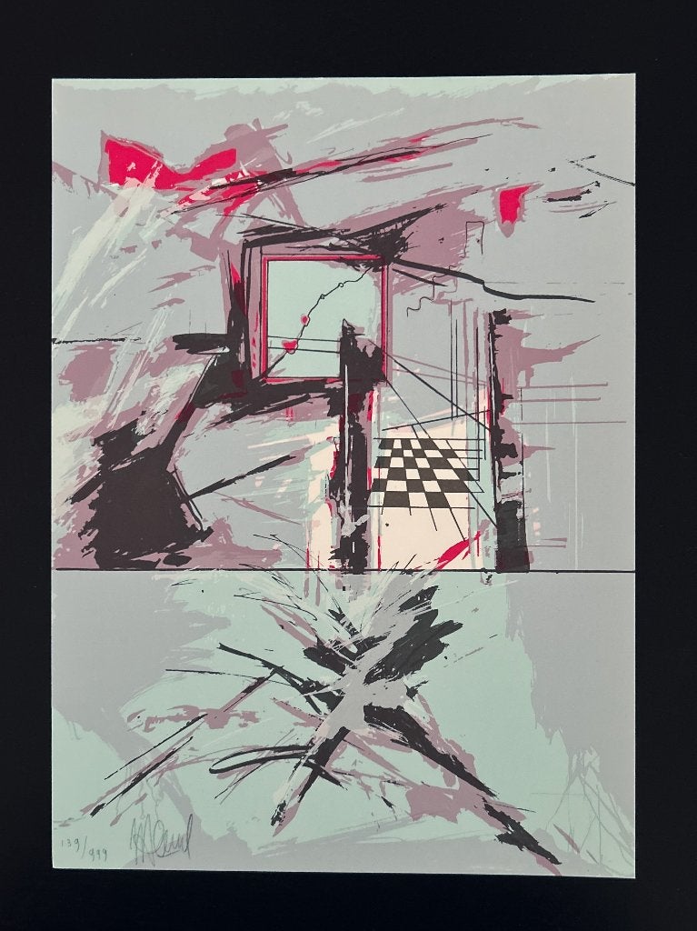 Zeefdruk I. v.d. Heuvel  Zomeropruiming, Antiek en Kunst, Verzenden