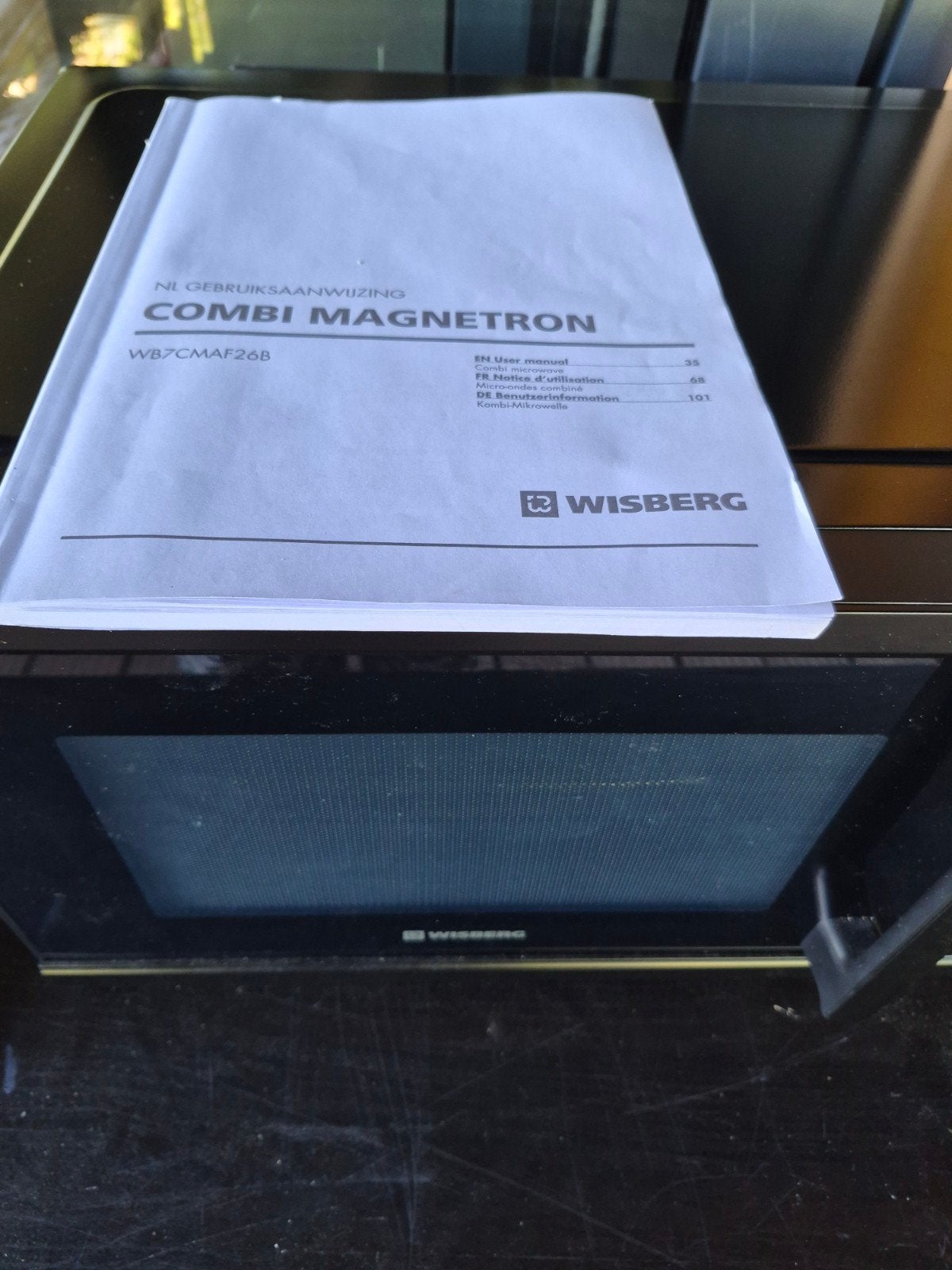 Wisberg Combimagnetron - Zo goed als nieuw, Witgoed en Apparatuur, Magnetrons, Ophalen, Combimagnetron, Crisp, Zo goed als nieuw