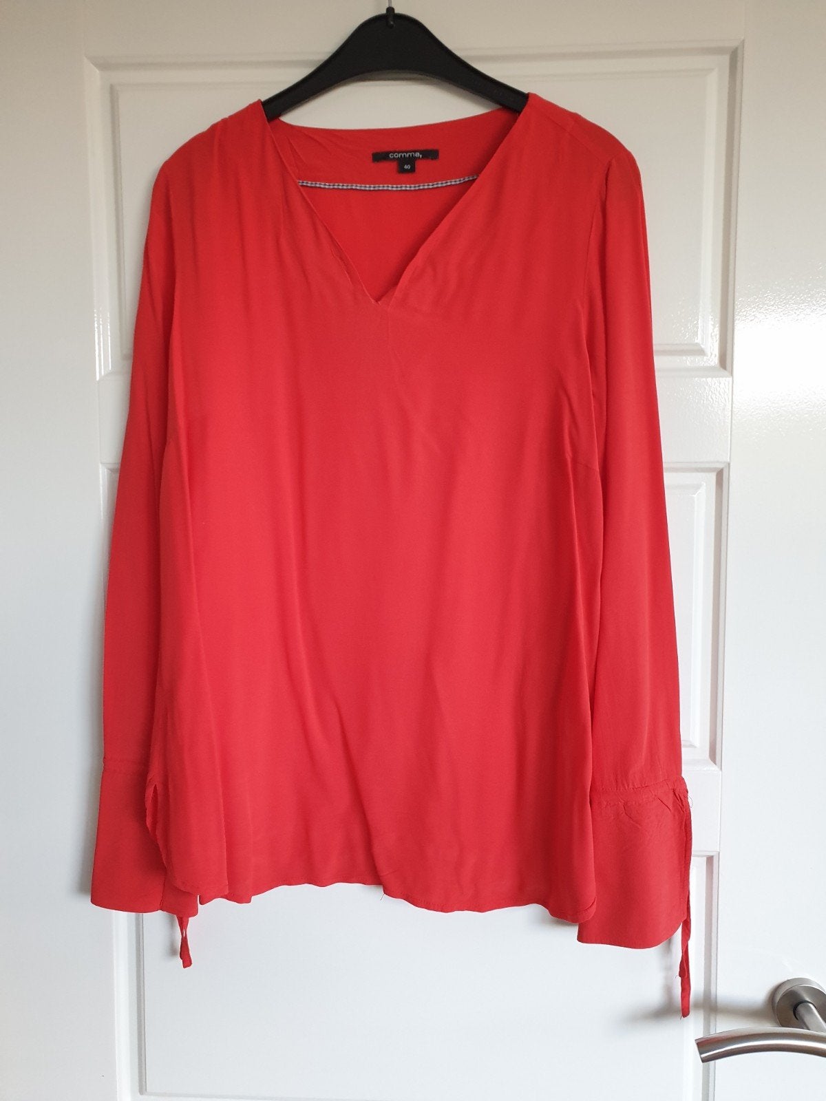 Te koop dames blouse, merk Comma, maat 40, kleur rood, Maat 38/40 (M), Zo goed als nieuw, Rood, Comma