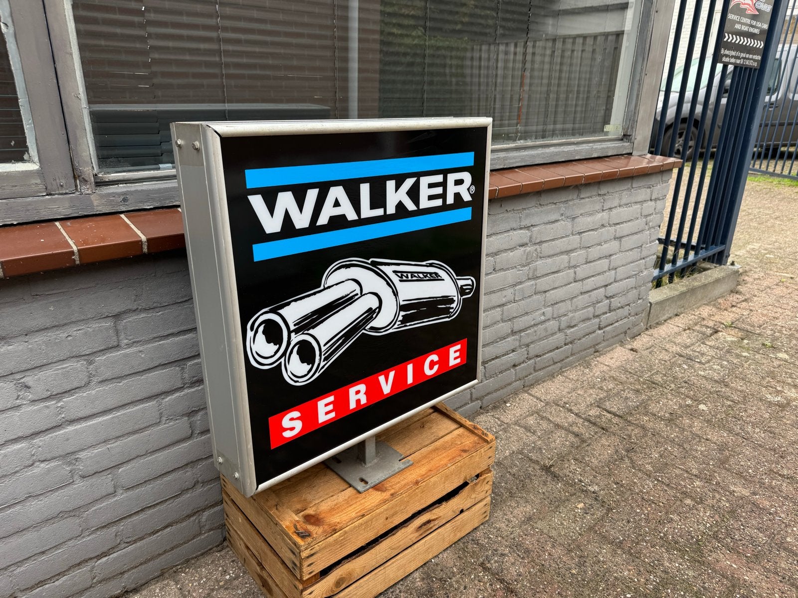 Walker Service Lichtbak Reclamebord, Ophalen, Gebruikt, ., Lichtbak of (neon) lamp