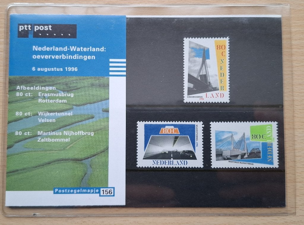 Postzegelmapje 156 Nederland Waterland - 1996, Postzegels en Munten, Ophalen of Verzenden, Postfris