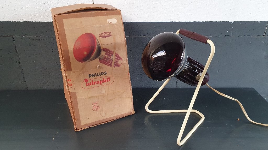 Philips Infraphil KL2901, vintage warmtelamp, bakeliet. 1A4, Tweedehands verkoop, Tweedehands verkoop, Gebruikt, Vintage