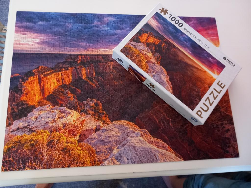 Prachtige puzzel 1000 stukjes Crand Canyon USA, Ophalen, 500 t/m 1500 stukjes, Zo goed als nieuw