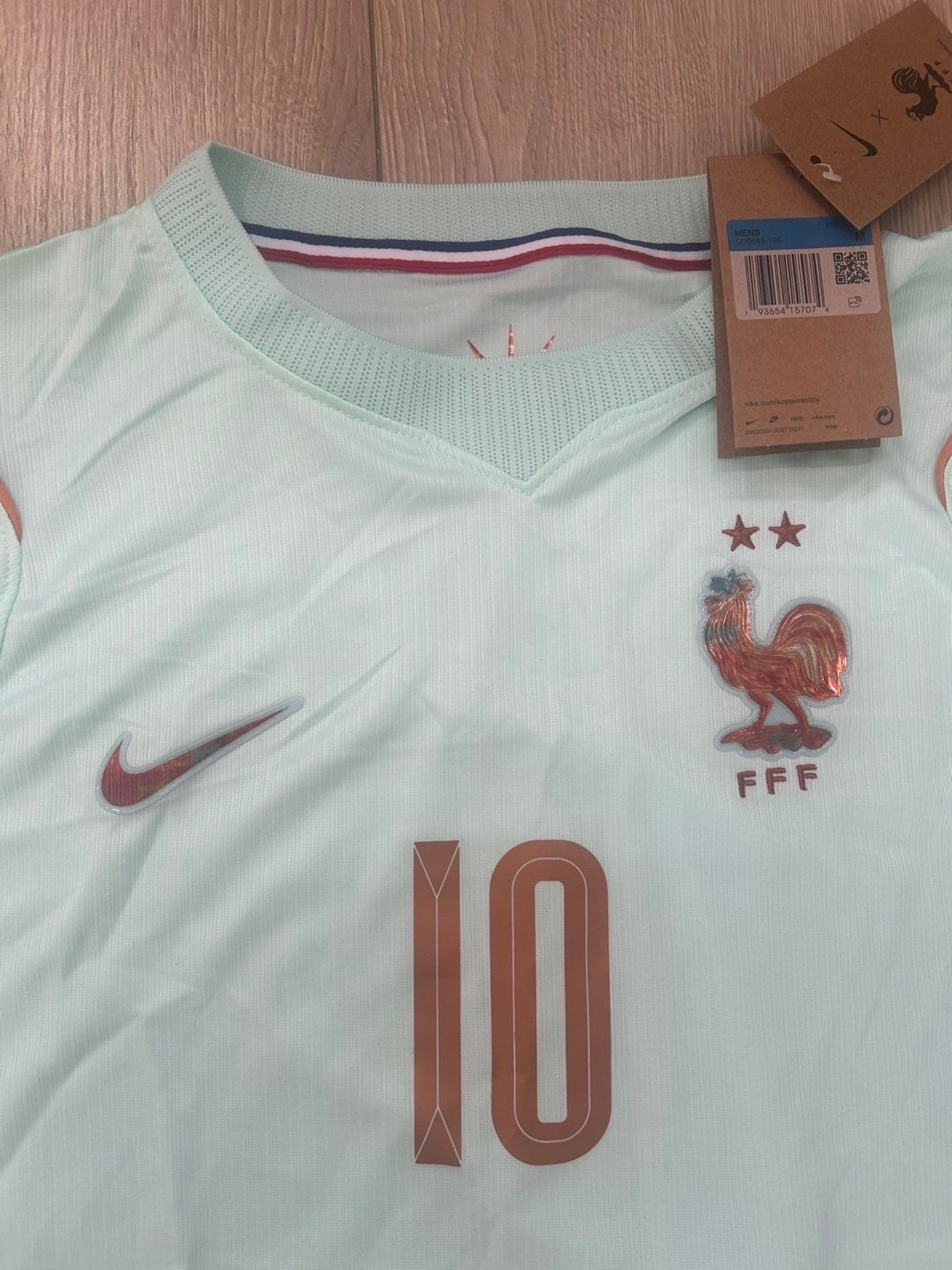 Nike Frankrijk Mbappe Tshirt Maat M, Ophalen, Maat 48/50 (M), Nieuw, Voetbal