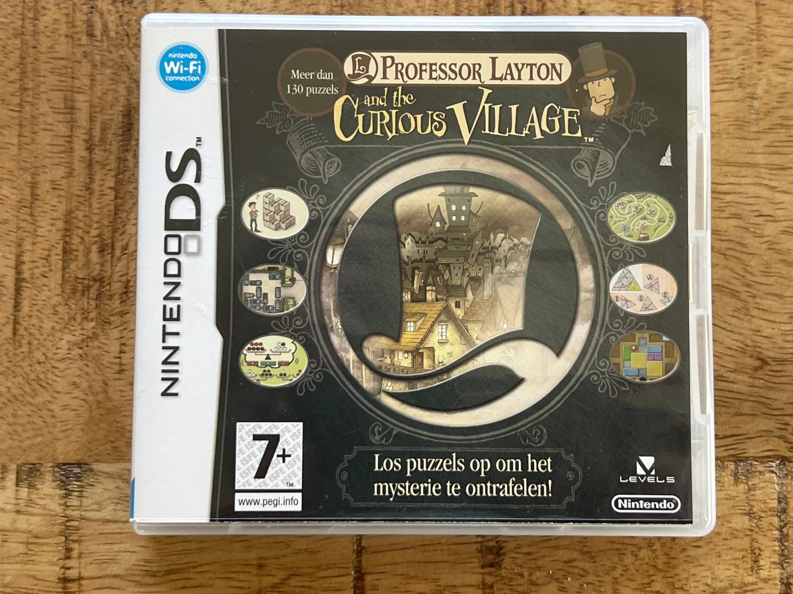 Professor Layton and the Curious Village in nieuwstaat, Spelcomputers en Games, Games | Nintendo DS, Puzzel en Educatief, 1 speler