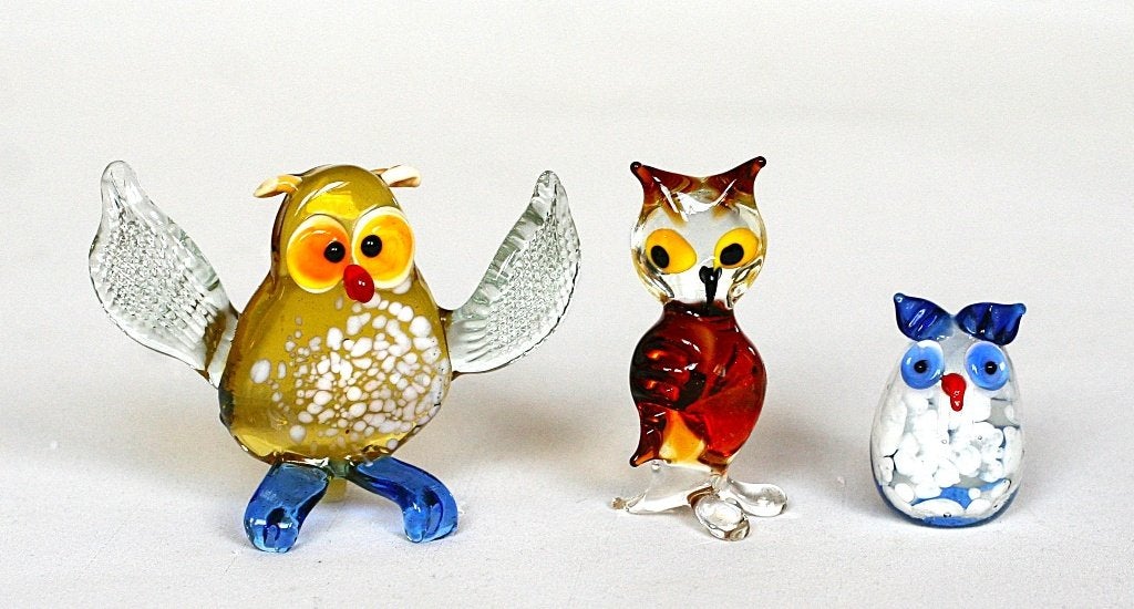 Vintage Murano Uiltjes, Verzamelen, Beelden en Beeldjes, Ophalen of Verzenden, Zo goed als nieuw, Dier