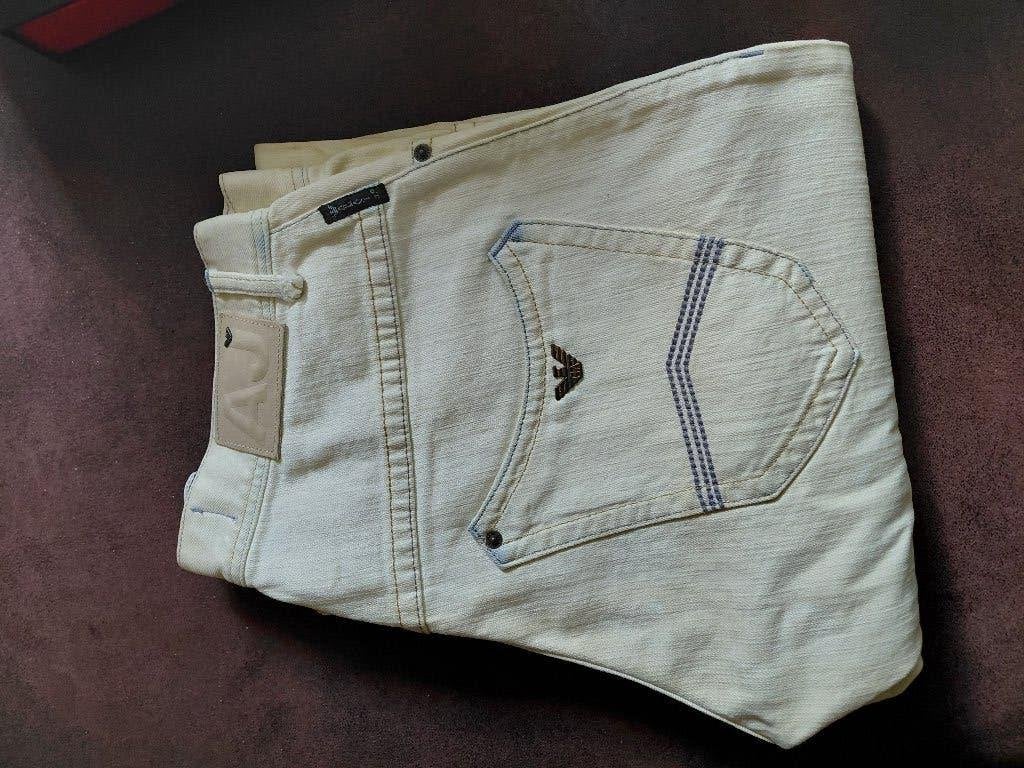 Armani jeans voor heren, maat: EU 34 (W34), Armani Jeans, Wit, Ophalen of Verzenden, Zo goed als nieuw