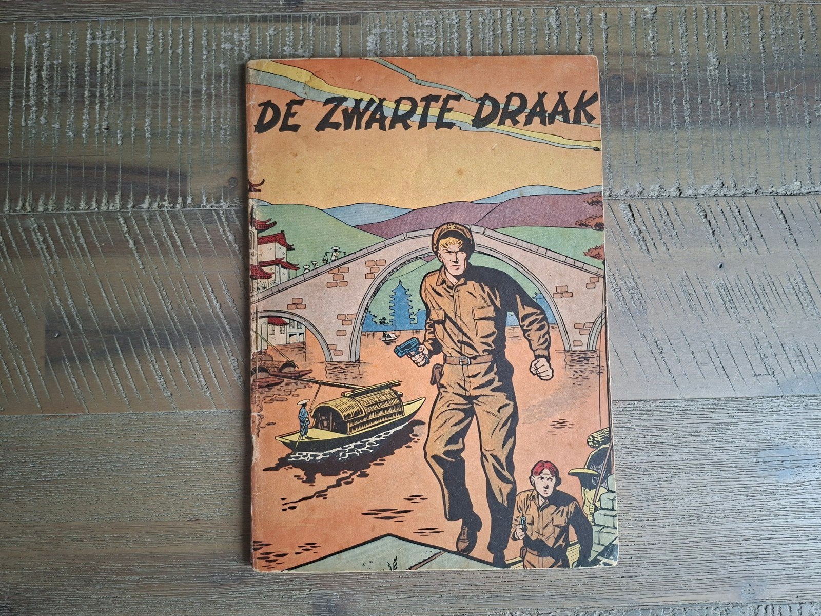 De Zwarte Draak - Eerste Druk - Zeer Goede Staat, Boeken, Jean-Michel Charlier, Victor Hubinon, Eén stripboek, Ophalen of Verzenden