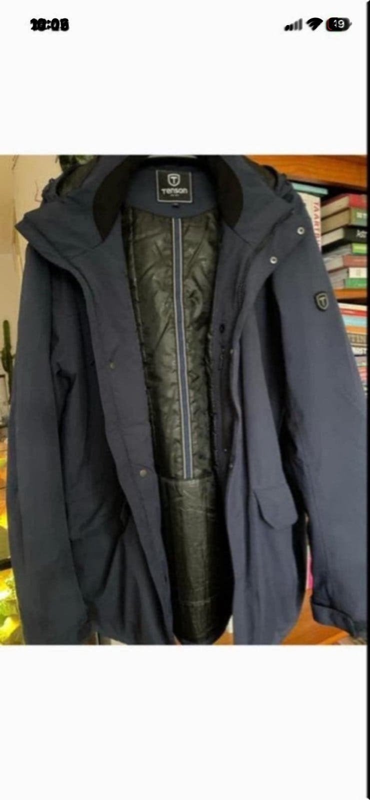 Tenson Heren Winterjas, Ophalen of Verzenden, Zo goed als nieuw, Overige maten, Blauw
