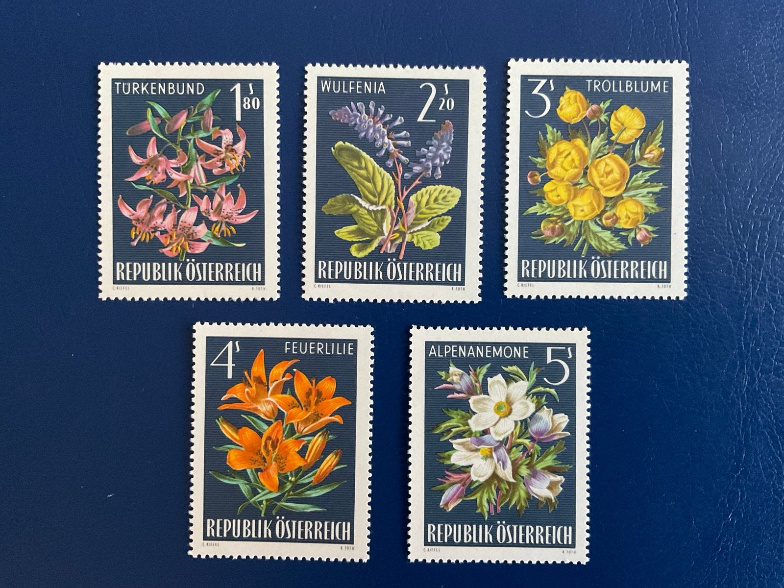 Oostenrijkse Alpenbloemen Postzegels 1966 - Complete Set, Verzenden, Postfris