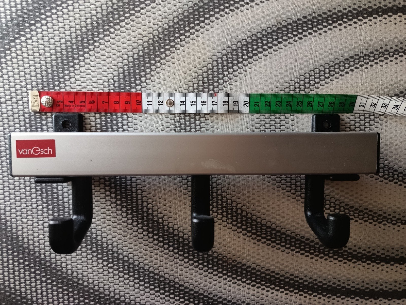 Van Esch kapstokje met 3 haken, Wandkapstok, Gebruikt, Ophalen of Verzenden, Minder dan 100 cm