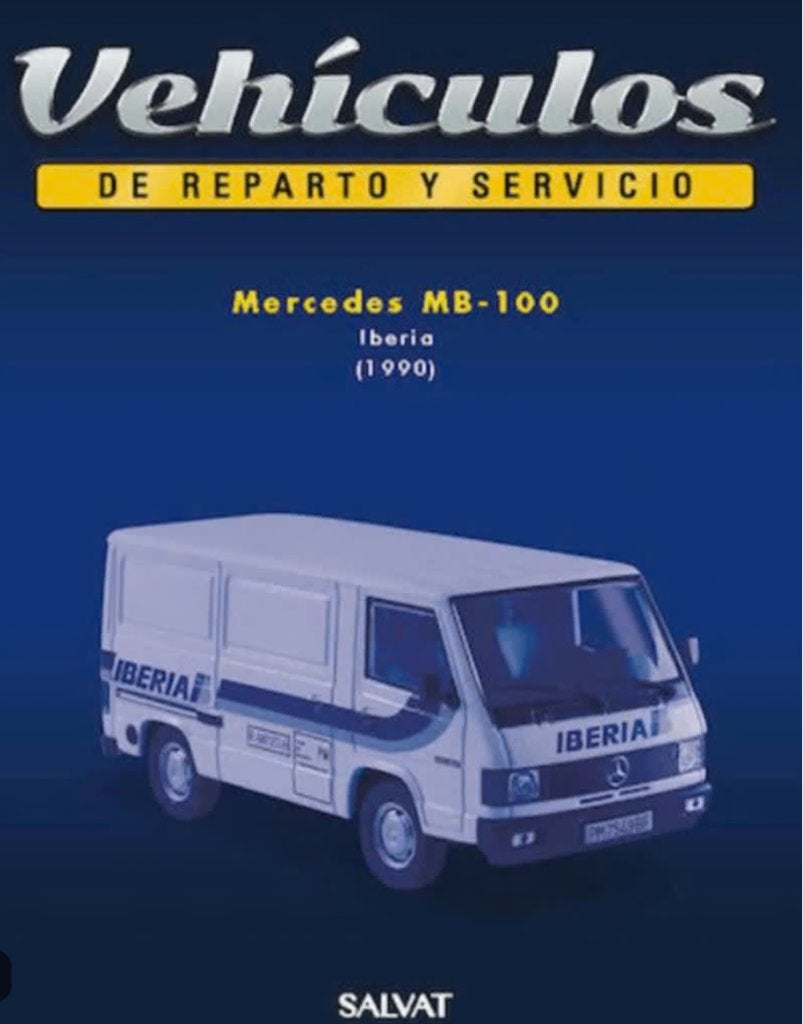 Mercedes MB-100 1990 IBERIA 1/43 reparto / servicio # 25, Ophalen of Verzenden, Nieuw, Auto, Overige merken