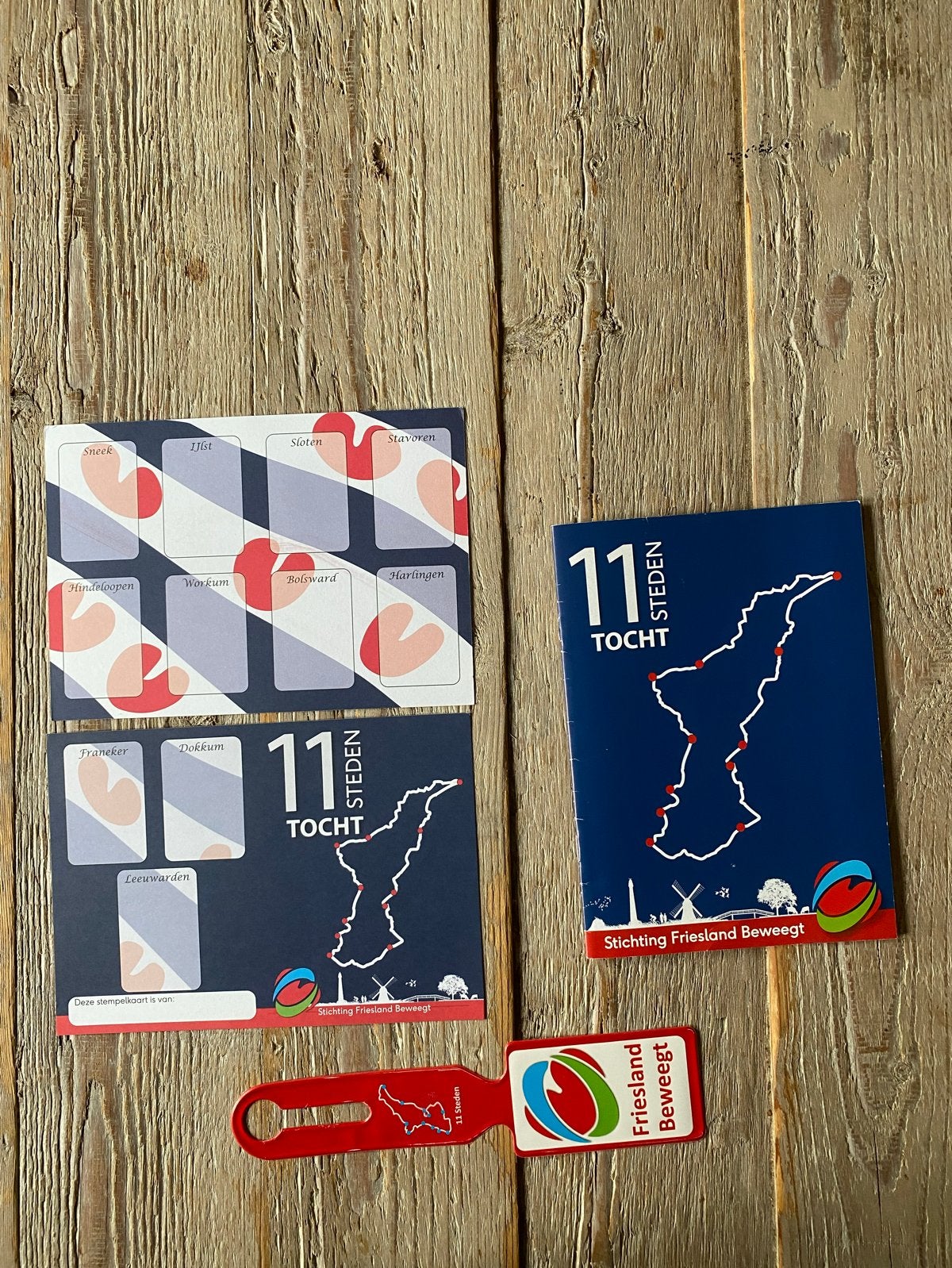 Elfstedentocht Routebeschrijving & Stempelkaart, Ophalen of Verzenden, 1980 tot heden, Ongelopen, Sport en Spel