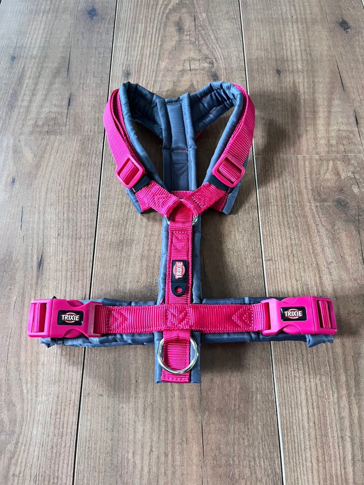 Trixie hondentuig maat m fuchsia grijs, Ophalen of Verzenden, Zo goed als nieuw, Hondenriem