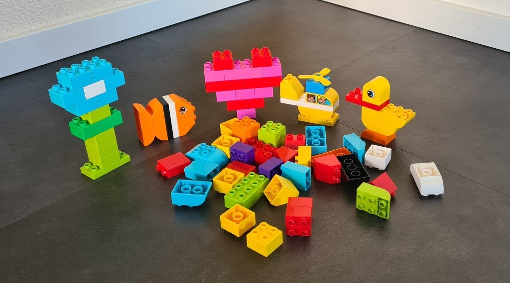 LEGO Duplo My First Bricks 10848, Ophalen, Zo goed als nieuw, Compleet, Duplo