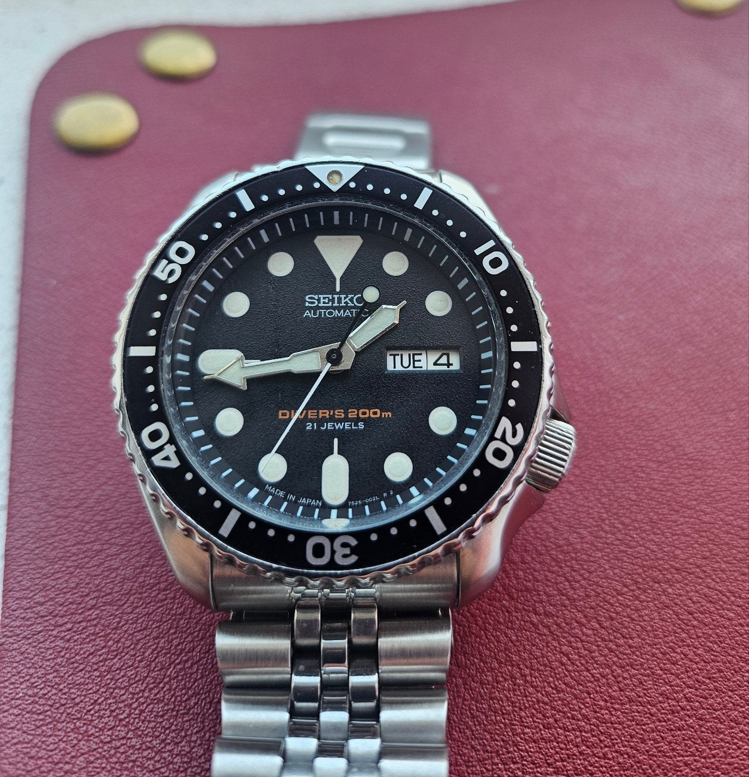 Seiko SKX007J Automatisch Duikhorloge - Japanse Kwaliteit, Ophalen of Verzenden, Zwart, IOS, Seiko