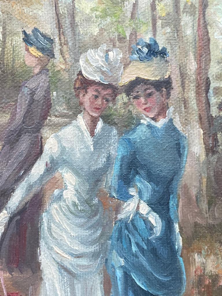 Reproductie Two Girls with Parasols van John Singer Sargent, Doek, Ophalen of Verzenden, Klassiek, Stads- / dorpsgezicht