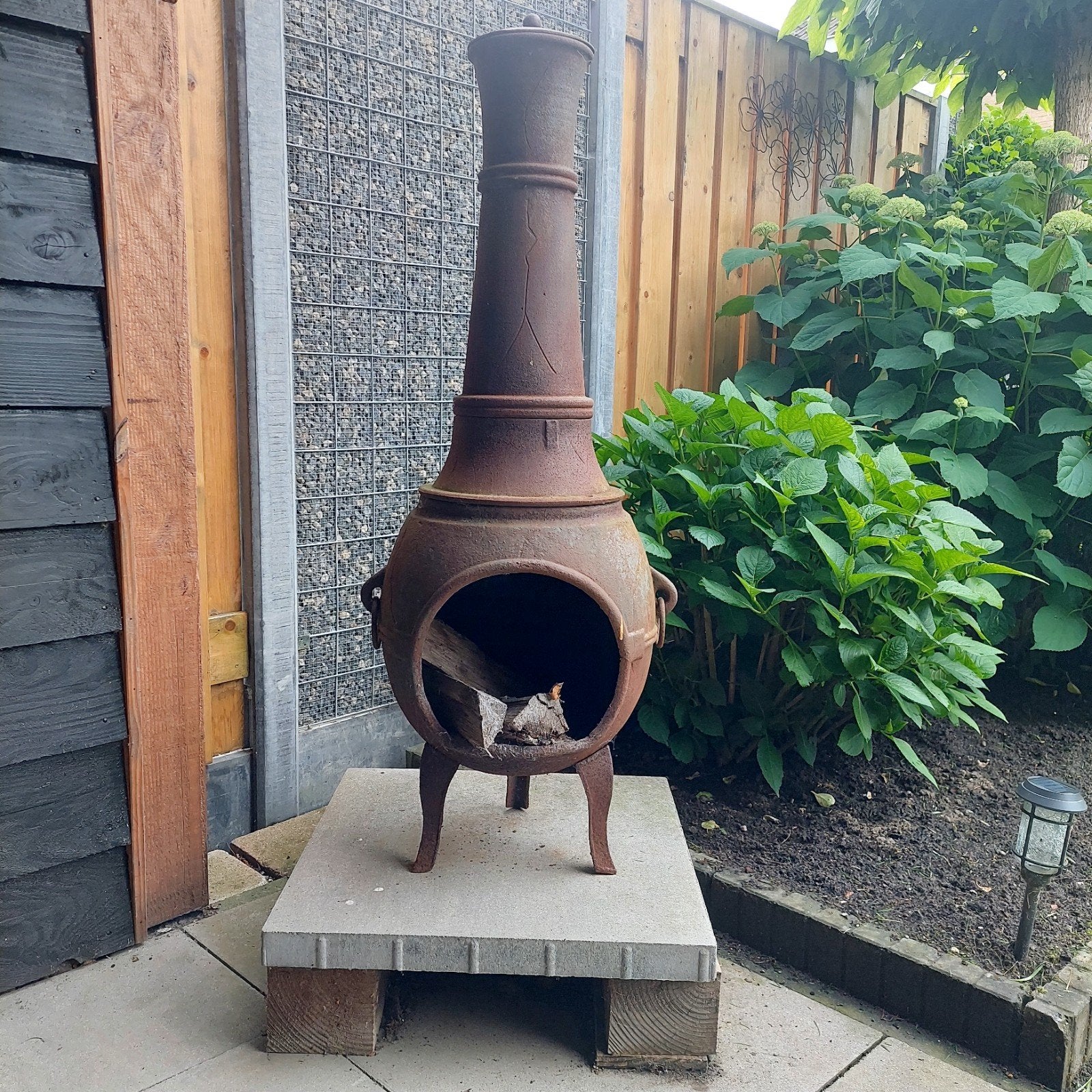 Gietijzeren potkachel/buitenkachel/terraskachel, Tuin en Terras, Ophalen of Verzenden