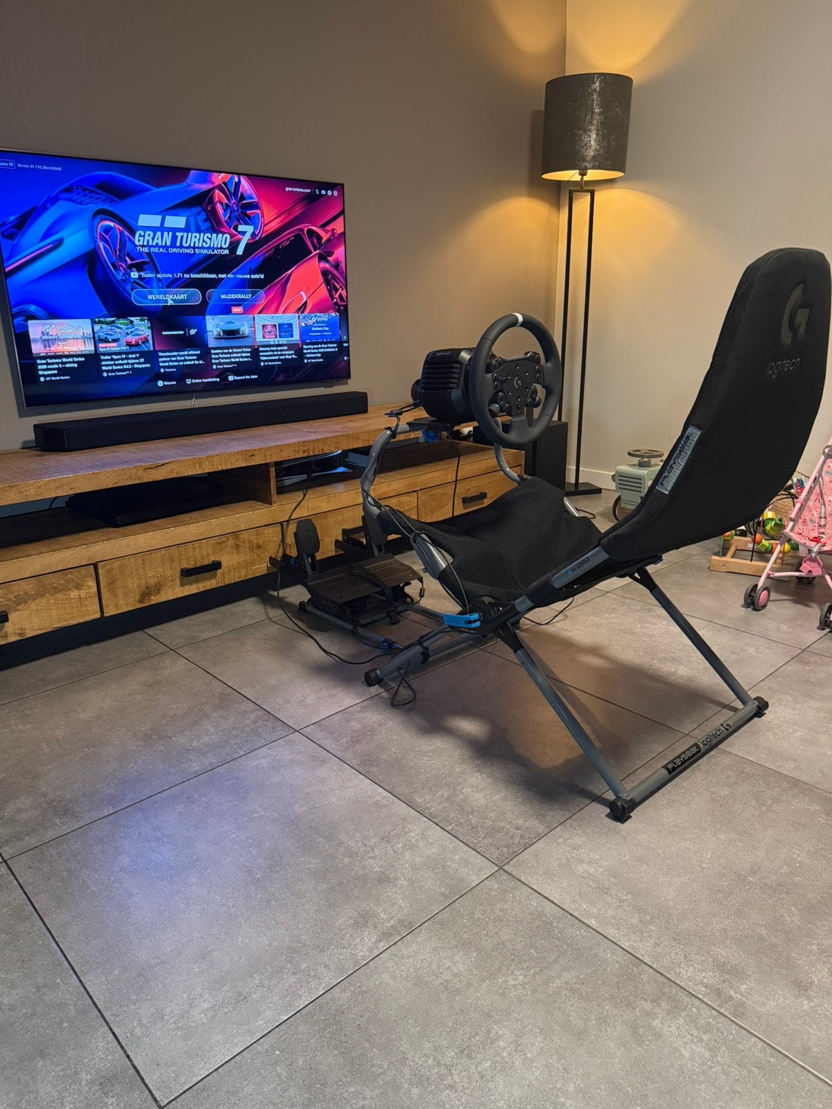 Logitech RS50 ps/pc set met RS pedalen en playseat, Ophalen, Zo goed als nieuw