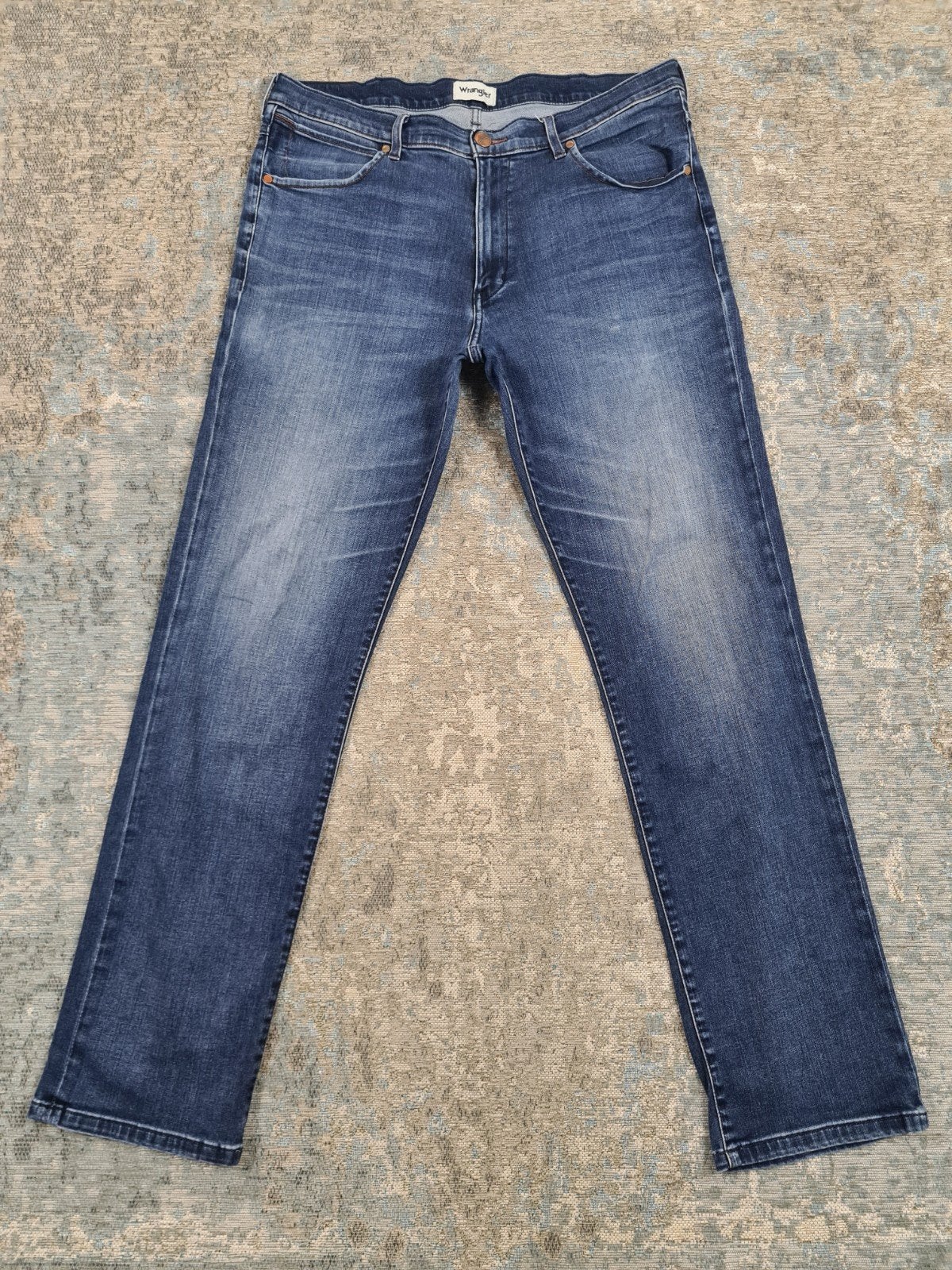 Wrangler ARIZONA W38 L34 Straight STRETCH Bronno3834 Blauw, Blauw, Wrangler, Cruquiusweg 109 NP, 1019 AG Amsterdam, Ophalen of Verzenden