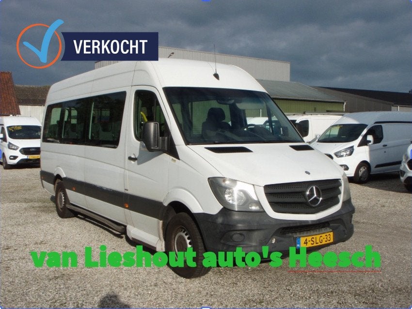 Mercedes-benz Sprinter 313 432 HD 9 persoons personenbus rol, Gebruikt, 129 pk, Wit, 9 stoelen