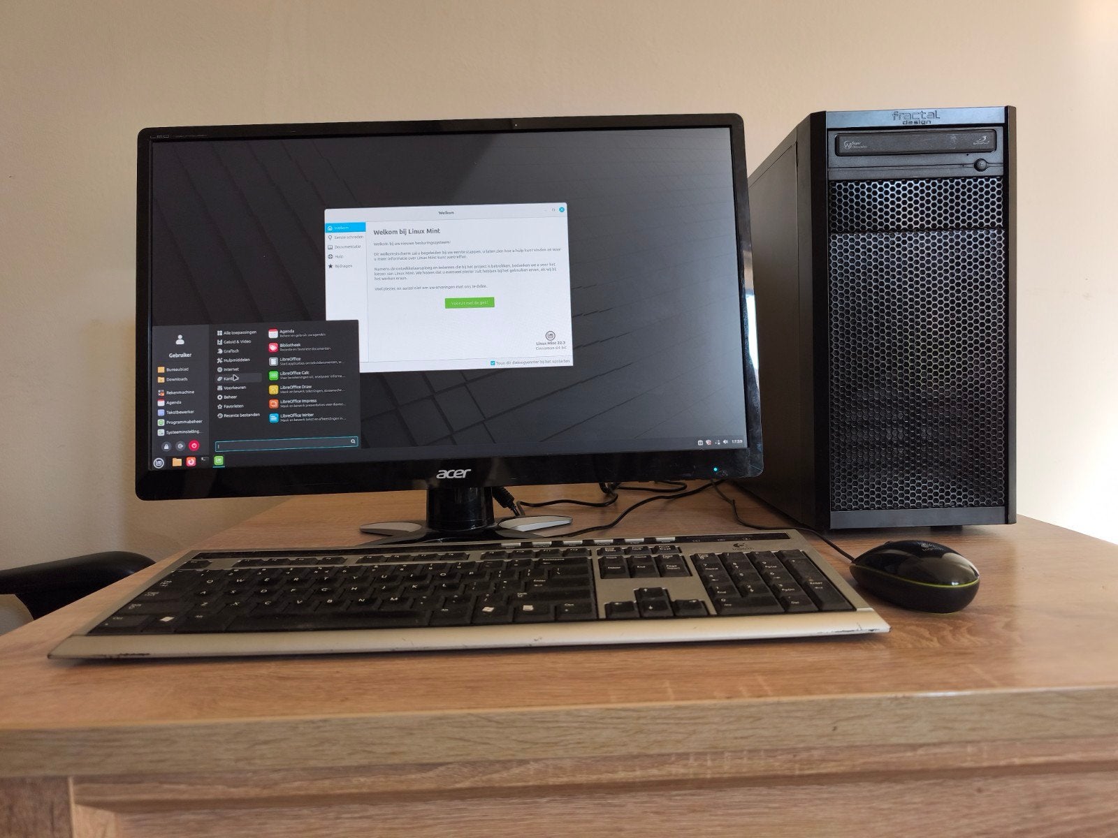 Fractal Design PC i5-4460, 8GB RAM, 180GB SSD, Linux Mint, Gebruikt, Fractal Design, Met monitor, 8 GB