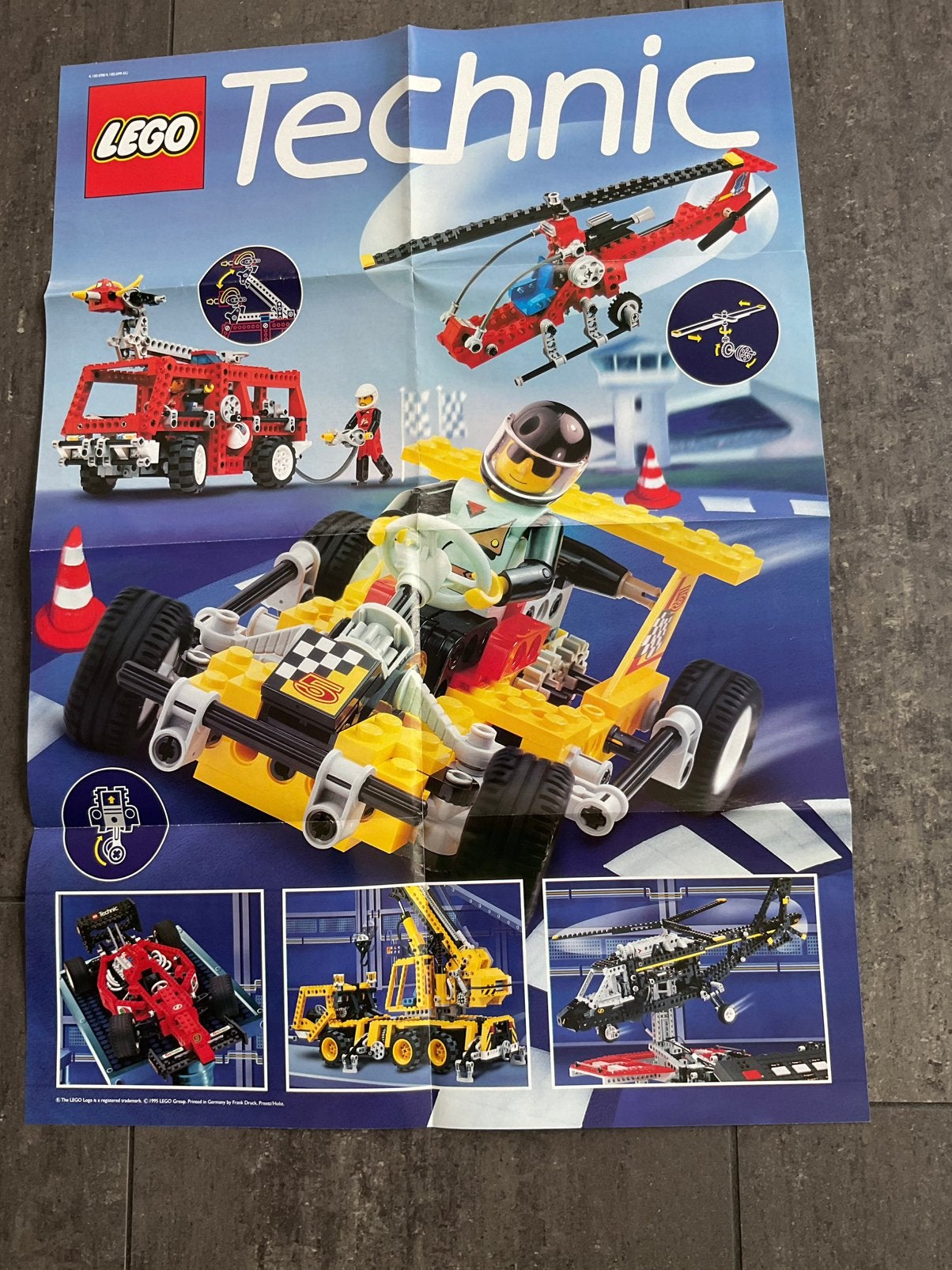 Technic Lego Poster 42 x 60 cm, Vintage, Ophalen of Verzenden, Zo goed als nieuw