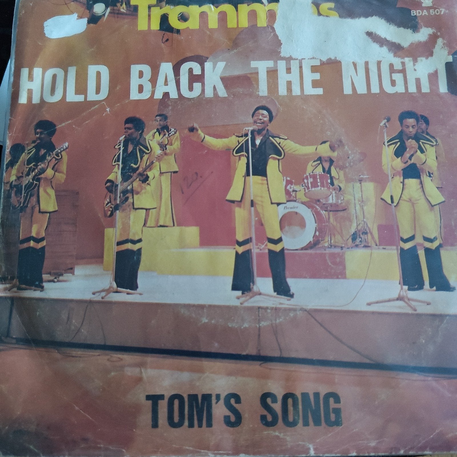 The Trammps - Hold Back The Night / Tom's Song 7 inch vinyl, Gebruikt, 7 inch, Ophalen of Verzenden, EP