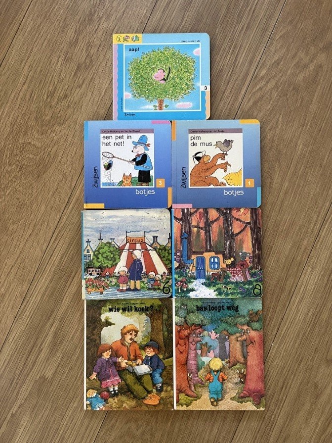 Botje Step Maan roos vis boekjes boeken leren lezen Zwijsen, Ophalen of Verzenden, Gelezen, Fictie algemeen
