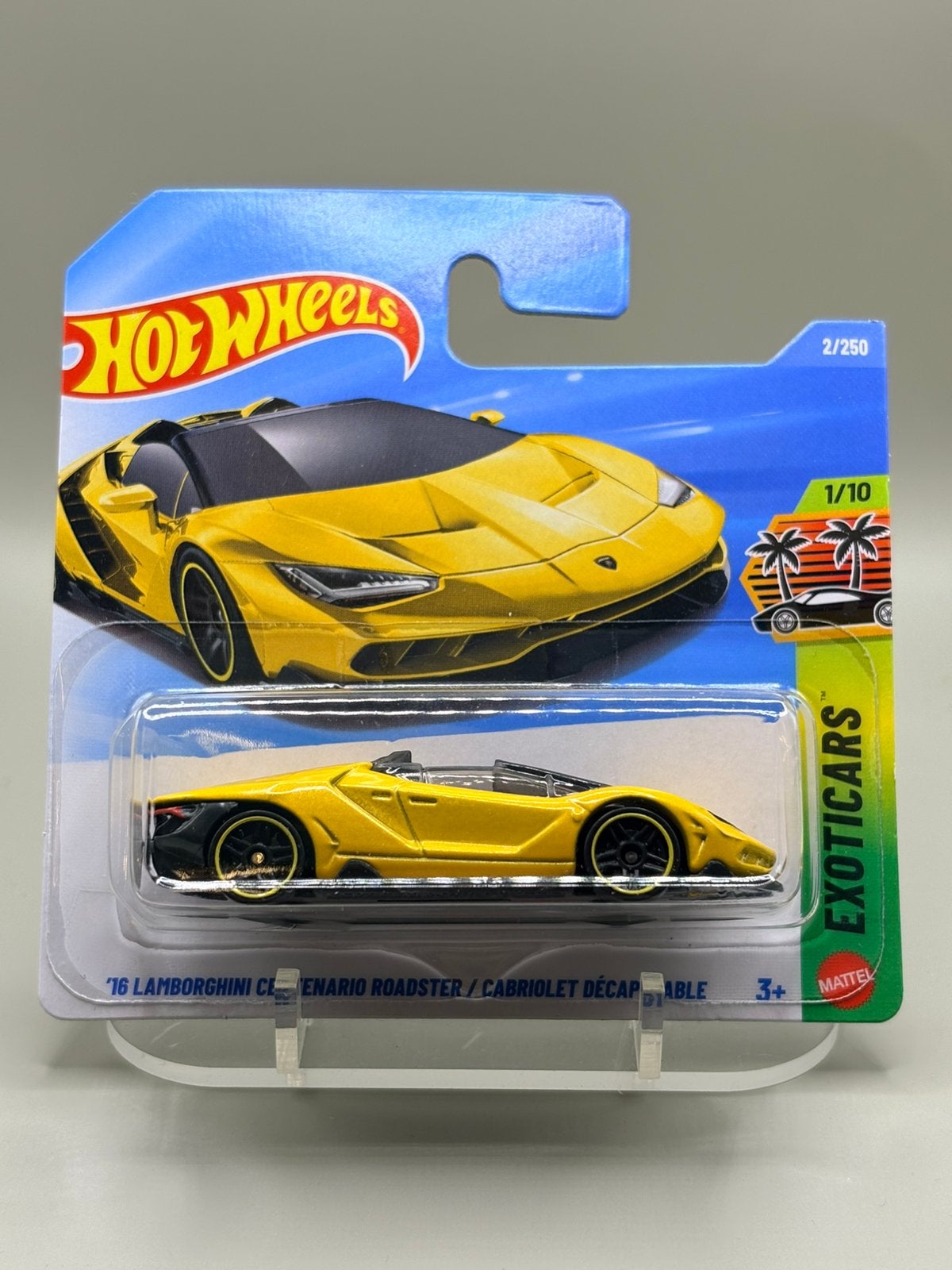 Hot Wheels '16 Lamborghini Centenario Roadster - Exotics 202, Auto, Nieuw, Ophalen of Verzenden, Mattel