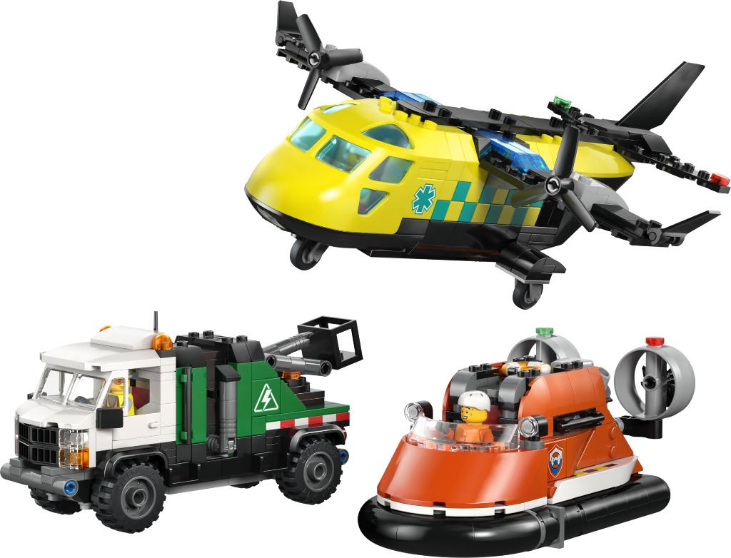 LEGO City 60505 Vliegtuig, Servicewagen en Hovercraft 990dlg, Ophalen of Verzenden, Nieuw, Complete set, Lego