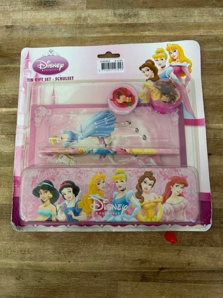 Disney Princess tinnen schoolset nieuw, Verzamelen, Ophalen of Verzenden, Overige figuren, Nieuw, Pen, Potlood of Stift
