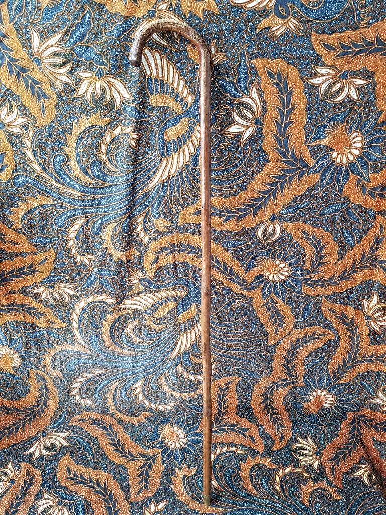 Mooie antieke Engelse wandelstok van vruchtenhout 80,5 cm., Ophalen of Verzenden