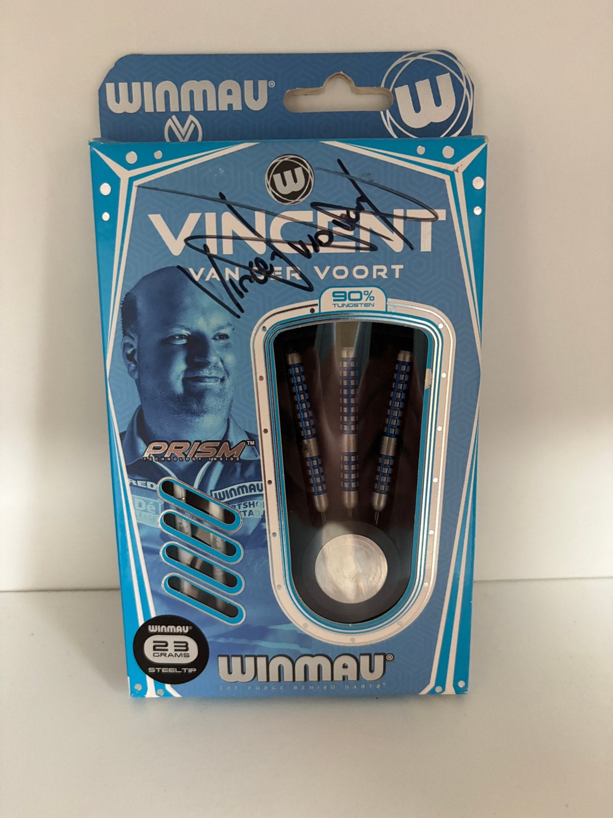 Gesigneerde Winmau Vincent van der Voort Darts (23g), Ophalen of Verzenden, Nieuw, Pijlen
