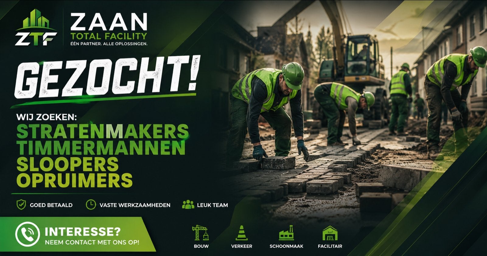 Grondwerker gezocht, Vacatures, Vacatures | Bouwnijverheid