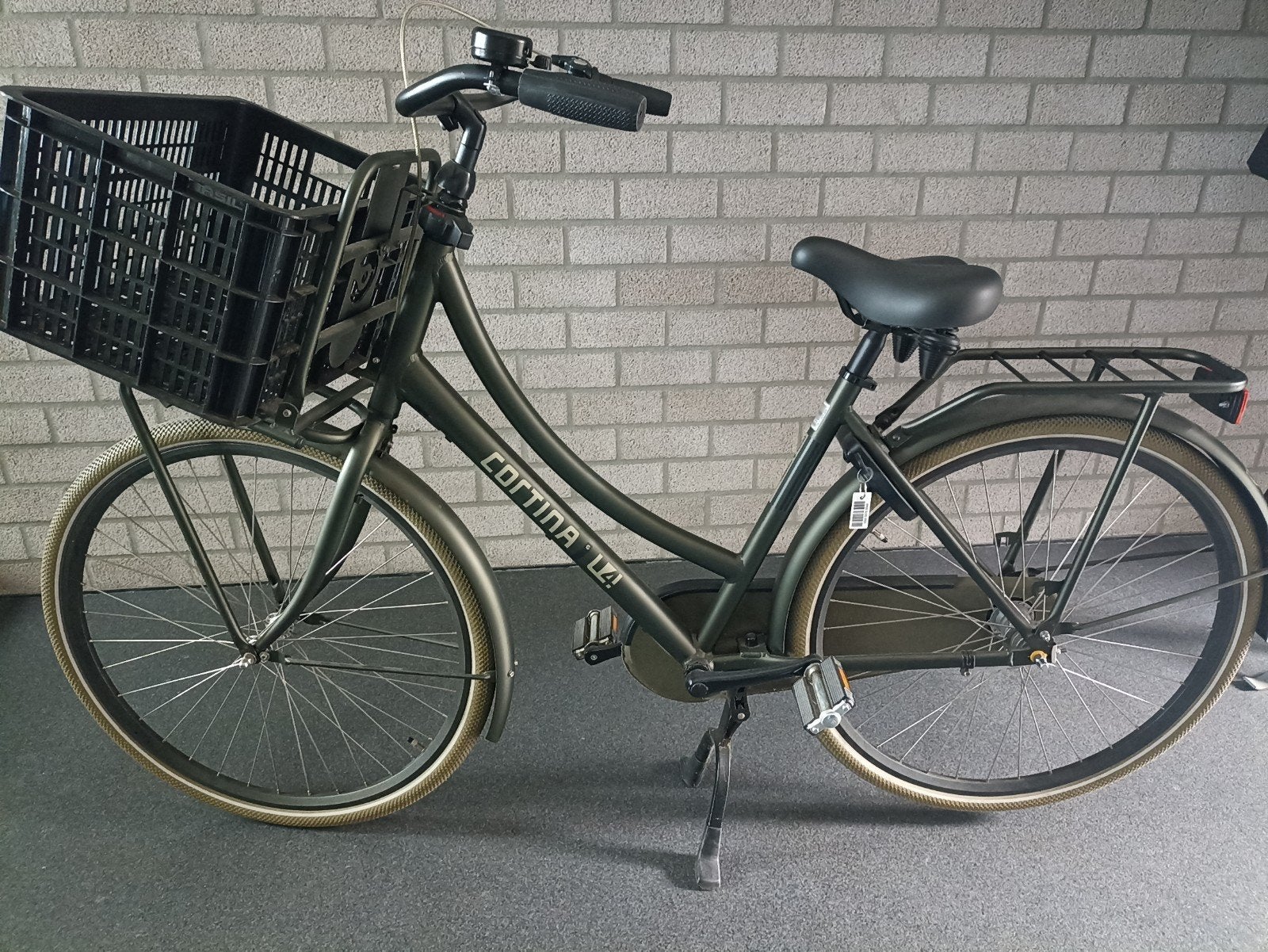 Cortina fiets groen, Ophalen, Terugtraprem, Cortina U4 transportfiets, Versnellingen