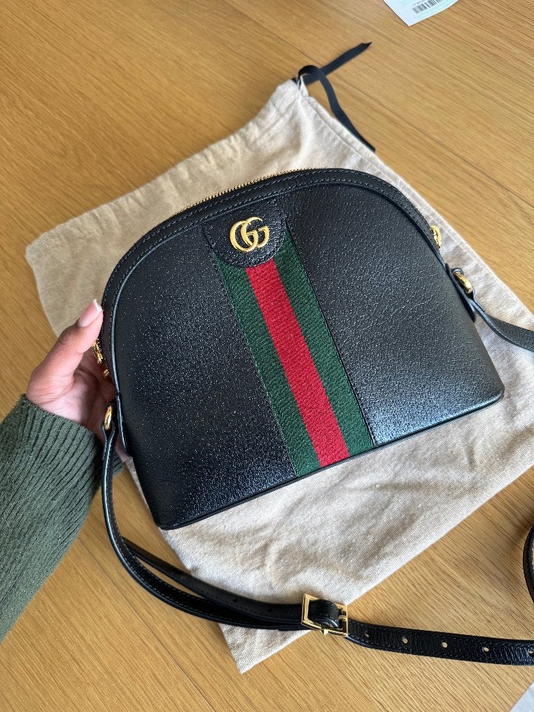 Gucci Ophidia Schoudertas, Ophalen, Zo goed als nieuw, Zwart, Schoudertasje