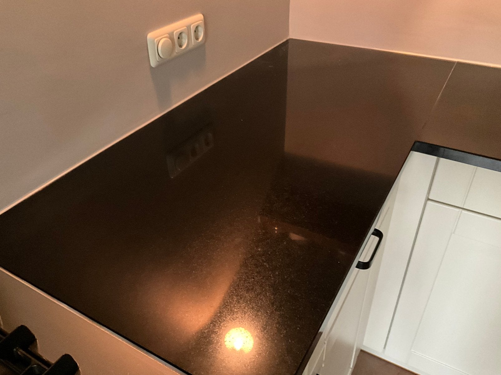 3cm dik zwart graniet, 130*60 en 45*60, Doe-het-zelf en Verbouw, Ophalen, Zo goed als nieuw