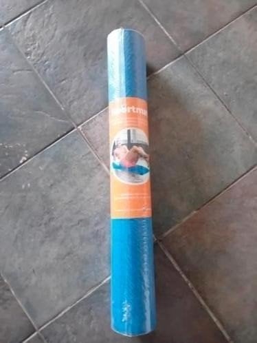 Nieuwe fitness sportmat 183 x 61 cm 3 mm dik blauw yoga mat, Ophalen of Verzenden, Nieuw, Yogamat